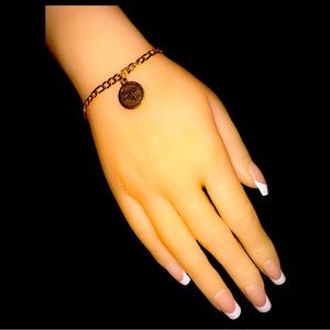 Eye of Horus Charm Bracelet-Goldtone